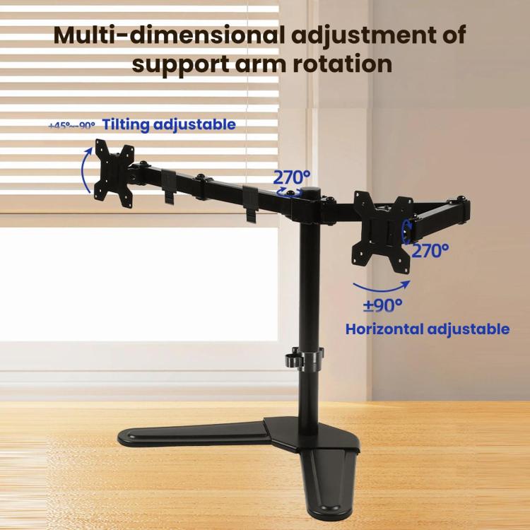 10-32 Inch Cantilever Splicing Rotating And Height-Adjustable Monitor Stand - ZX-01