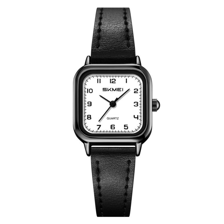SKMEI 2579 Square Ladies Quartz Watch Leather Strap Watch