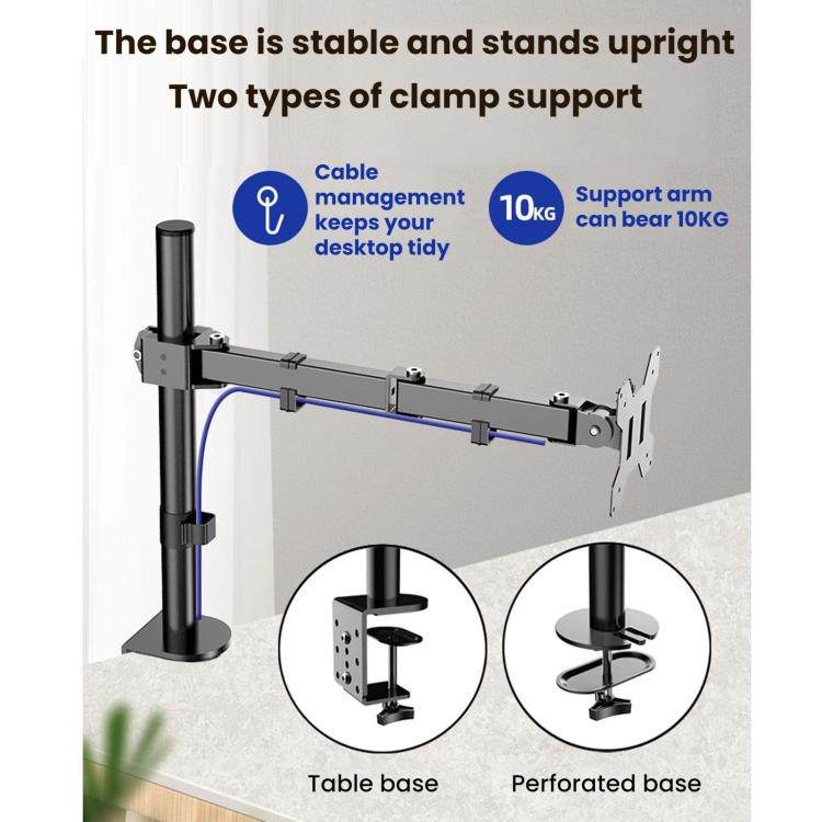 Computer Monitor Mechanical Single-arm Rotating Stand Desktop Clamp - ZX-MT011