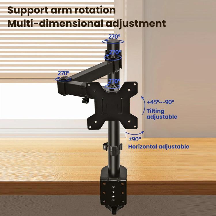 Computer Monitor Mechanical Single-arm Rotating Stand Desktop Clamp - ZX-MT011