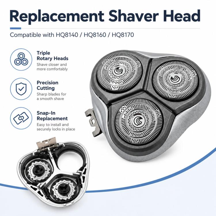 For Philips HQ8140 / HQ8160 / HQ8170 Shaver Head Replacement Parts, Specification: Integral Head