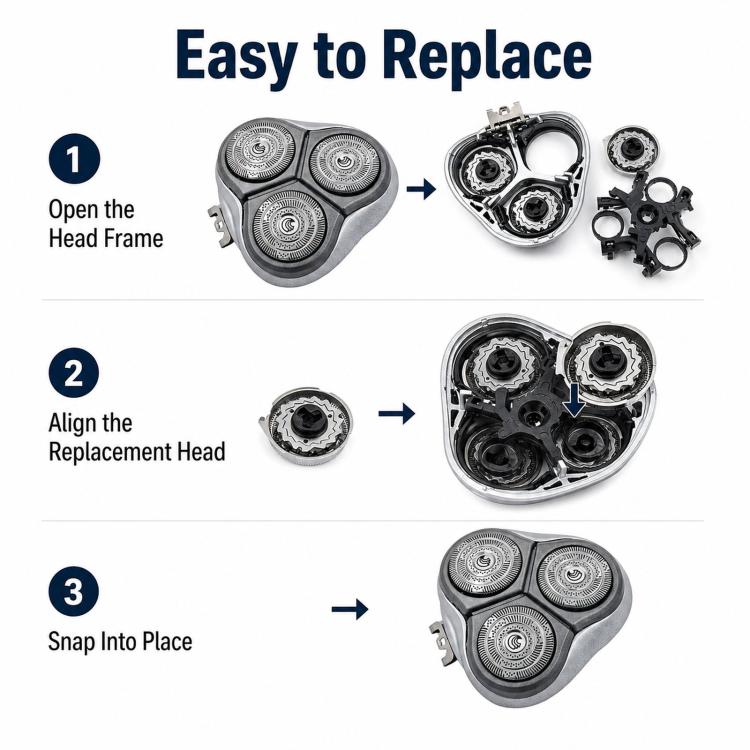 For Philips HQ8140 / HQ8160 / HQ8170 Shaver Head Replacement Parts, Specification: Integral Head