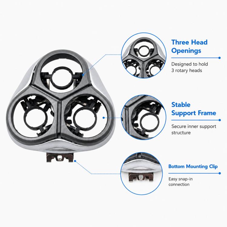 For Philips HQ8140 / HQ8160 / HQ8170 Shaver Head Replacement Parts, Specification: Bracket/No Blade Head