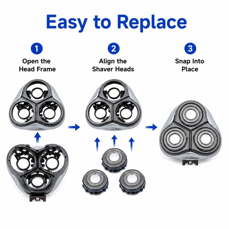 For Philips HQ8140 / HQ8160 / HQ8170 Shaver Head Replacement Parts, Specification: Bracket/No Blade Head