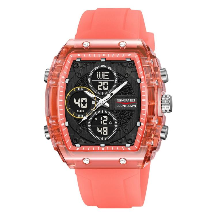 SKMEI 2602 Multifunctional Dual-Display Sports Watch 50m Life Water-Resistant Chronograph Luminous Outdoor Digital Watch