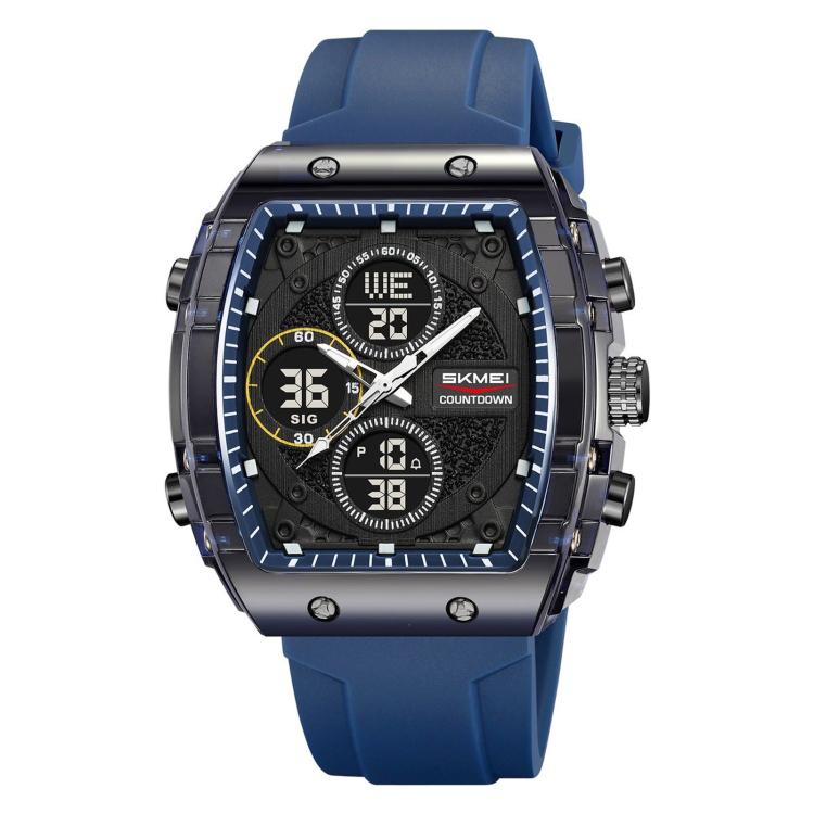 SKMEI 2602 Multifunctional Dual-Display Sports Watch 50m Life Water-Resistant Chronograph Luminous Outdoor Digital Watch