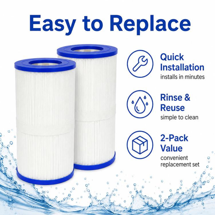 2pcs Spa Swimming Pool Bathtub Replacement Filter Cartridges FC-2375 / C-4326 / PRB25