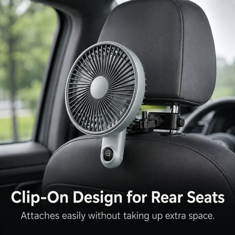 2 In 1 Car Seat Universal Adjustable Bracket With Wireless Fan - 170x216x83mm