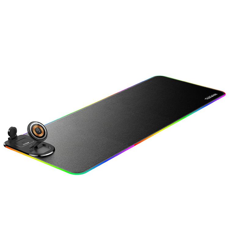 3 In 1 Magnetic Wireless Charging Station RGB Mouse Pad 15W Fast Wireless Charger Desk Mat For Phone, Watch, AirPods - 800x300x4mm