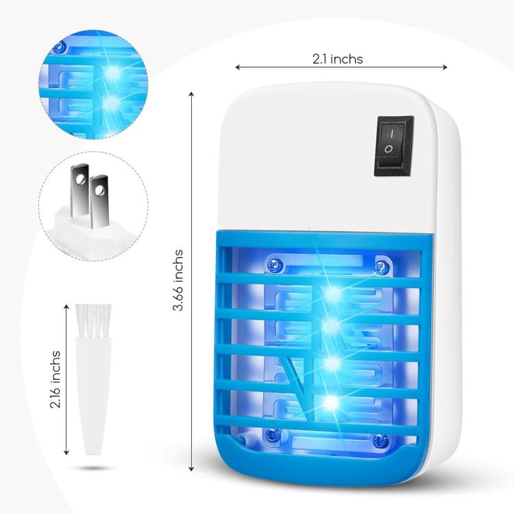 High-Power Electric Shock Mosquito Killer Lamp, LED Low-Noise Wall?Mounted Mosquito Repellent Light US Plug