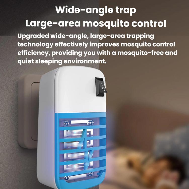 High-Power Electric Shock Mosquito Killer Lamp, LED Low-Noise Wall?Mounted Mosquito Repellent Light US Plug