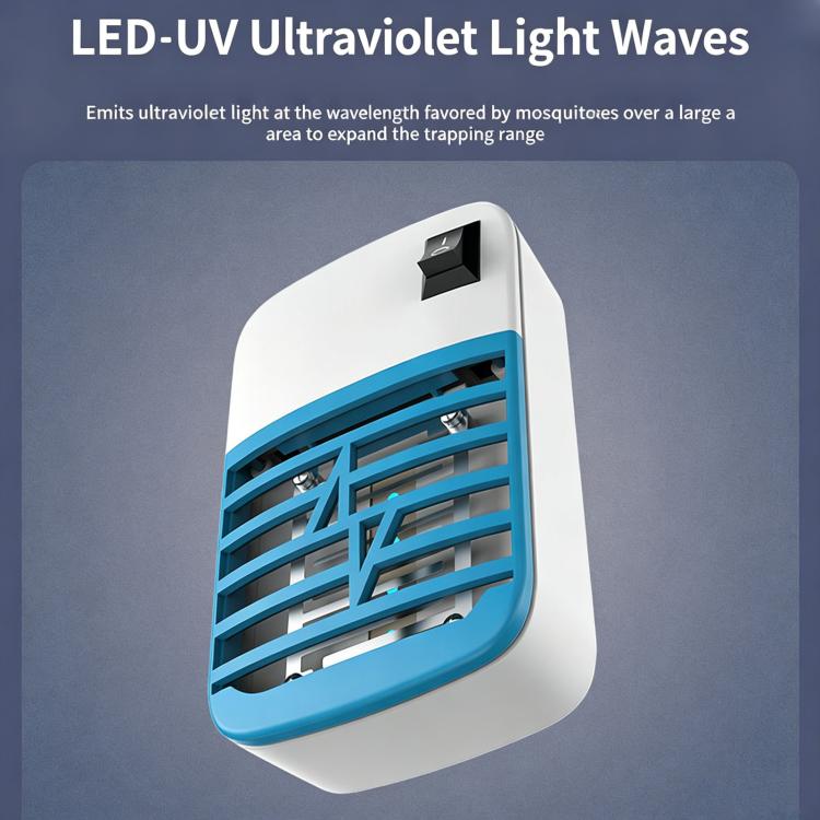 High-Power Electric Shock Mosquito Killer Lamp, LED Low-Noise Wall?Mounted Mosquito Repellent Light US Plug