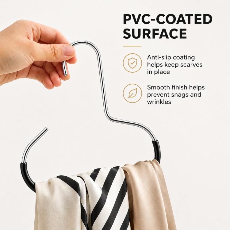 3pcs /Pack Metal Hat Hangers for Closet Baseball Cap Organizer Hooks Space Saving Ring Hanging Racks for Scarves, Belts, Ties, Shawls, Purses - Black