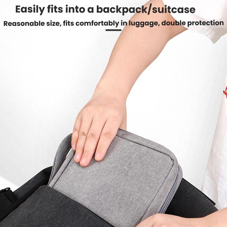 Baona BN-D009 Large-Capacity USB Flash Drive Bag Mini Bank Security Token Pouch, Spec: Double Layer 22 Cells  - Black