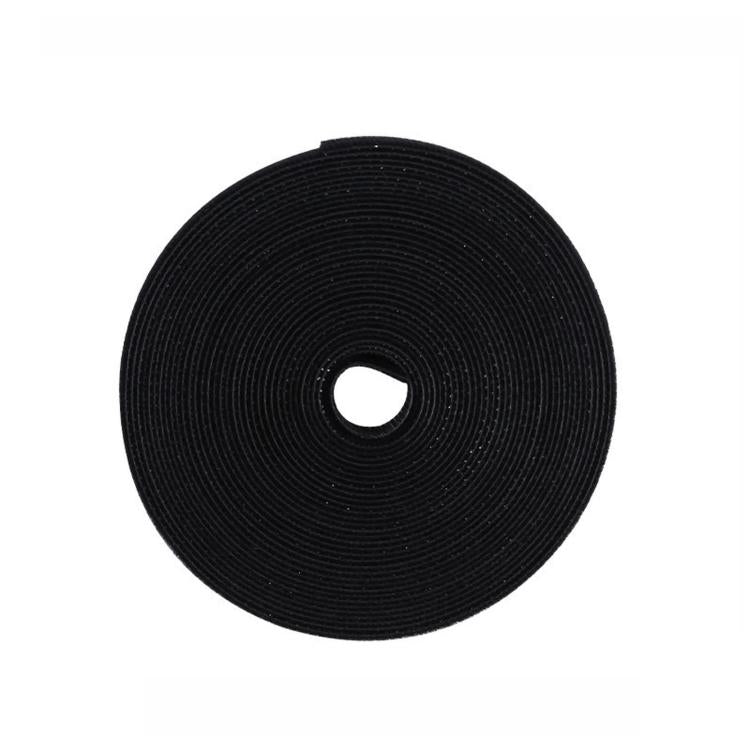 Hand Tearable Hook and Loop Cable Ties Roll Double-Sided Fastening Tape Reusable Wire Straps Cord Organizer 0.5 Inch Wide / 16.4 Feet Long