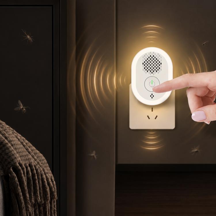 Intelligent Ultrasonic Mosquito Repellent Lamp, Household Silent Repeller For Mice, Insects & Cockroaches US Plug