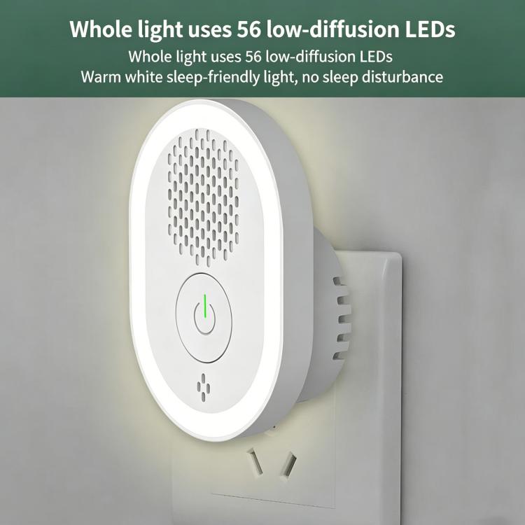 Intelligent Ultrasonic Mosquito Repellent Lamp, Household Silent Repeller For Mice, Insects & Cockroaches US Plug