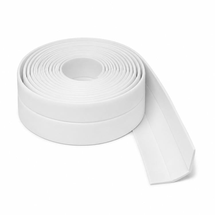 1.45 Inch x 4.9 Feet Self-Adhesive Caulk Strip Peel and Stick Caulk Tape for Bathtub, Toilet Base, Kitchen Sink, Shower, Gas Stove, Flexible Corner Sealer Protector - White