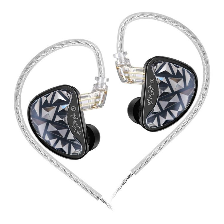 KZ AS24 PRO 24-driver Dynamic Driver HIFI In-Ear 1.2m Wired Gaming Earphones, Color: Basic Without Mic