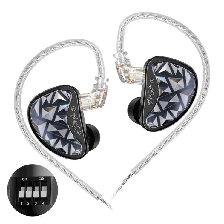 KZ AS24 PRO 24-driver Dynamic Driver HIFI In-Ear 1.2m Wired Gaming Earphones, Color: Tuned Without Mic