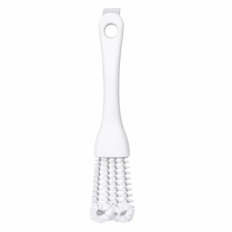 2-in-1 Grill Grate Cleaning Brush Wire Rack Cleaner with Tail Scraper, Handheld Stove Crevice Seam Brush - OPP Packaged