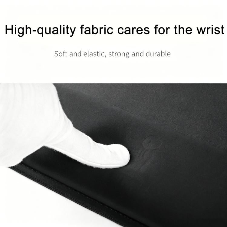 Stitched Edge Integrated Desk Mat & Mouse Pad, Mechanical Keyboard Wrist Rest Desk Pad