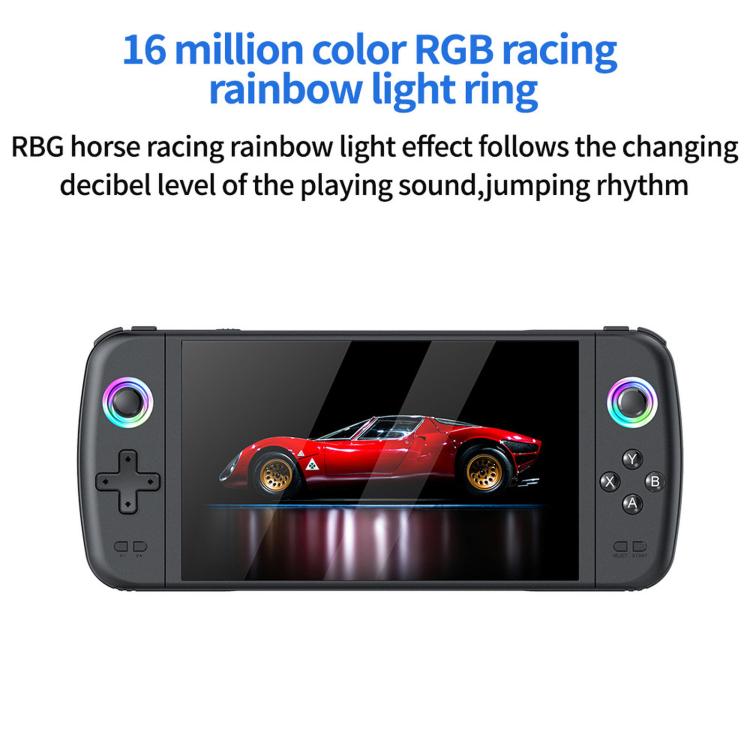 SJGAM M27 Handheld Gaming Console 7 Inch 3D Large Screen HD Portable Console, Spec: 64GB