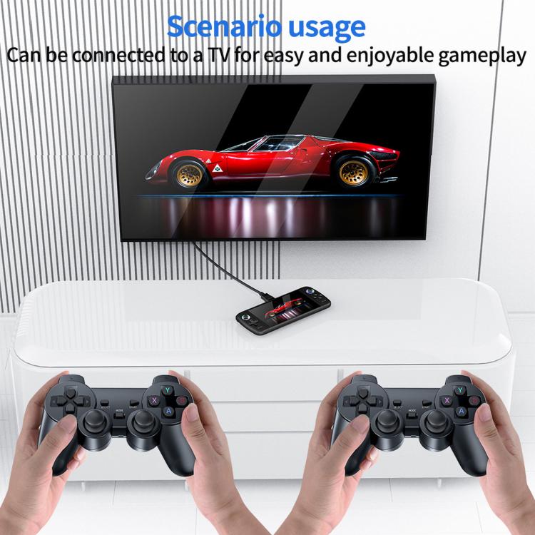 SJGAM M27 Handheld Gaming Console 7 Inch 3D Large Screen HD Portable Console, Spec: 64GB