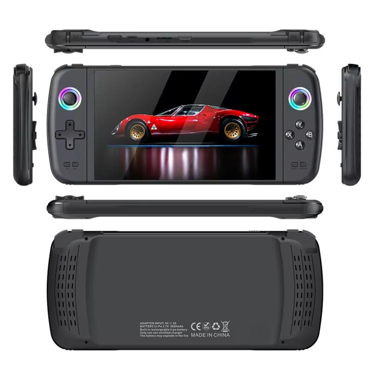 SJGAM M27 Handheld Gaming Console 7 Inch 3D Large Screen HD Portable Console, Spec: 64GB