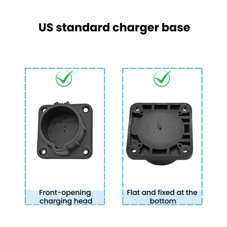 For US Standard J1772 EV Charger Holder Bracket Charging Socket