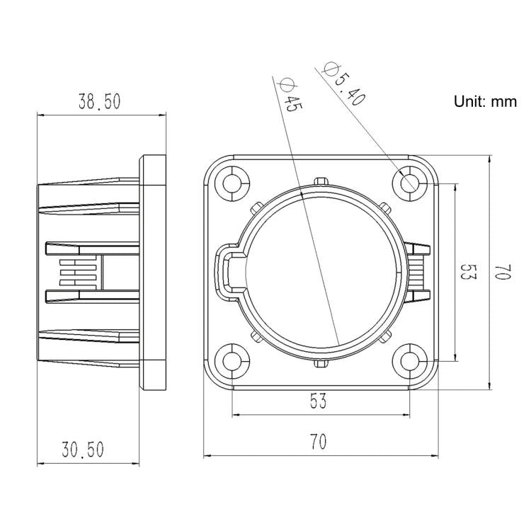 For US Standard J1772 EV Charger Holder Bracket Charging Socket