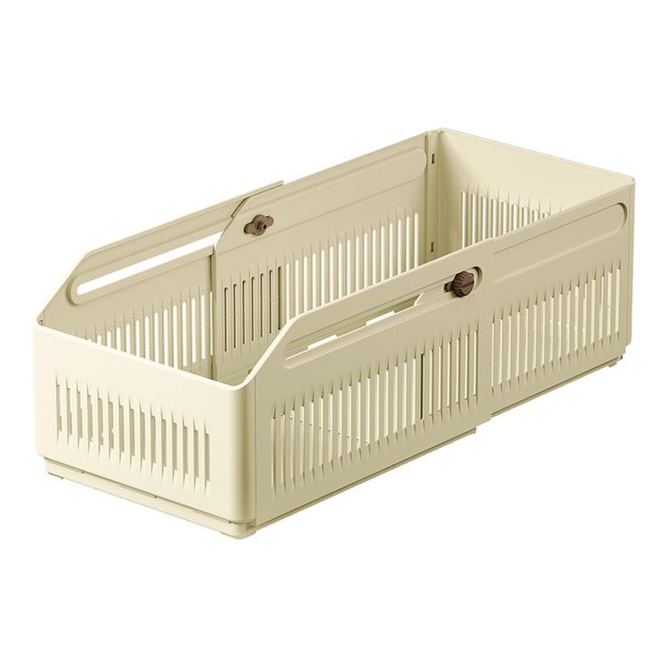Expandable Drawer Organizer Bins Stackable Plastic Storage Baskets with Slider Lock 20 x 15.5 x 28cm