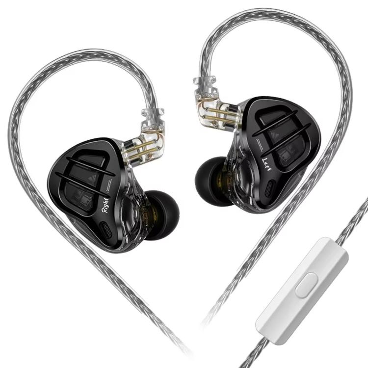 KZ-ZAR 1DD + 7BA HiFi In-Ear 1.2m Wired Earphones, Spec: With Mic