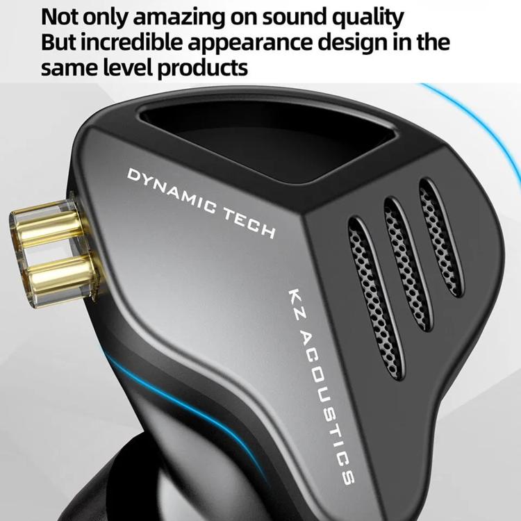 KZ-ZVX Dynamic In-Ear 1.2m Wired Earphones Deep Bass Hi-Fi Monitoring Earphones, Color: Silver With Mic