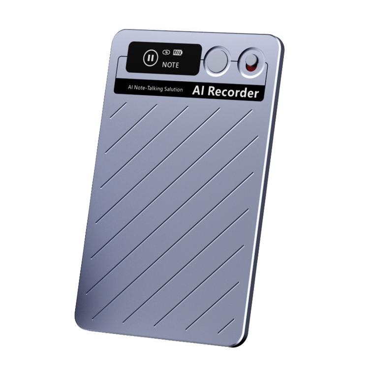FW920E Portable Magnetic AI Smart Voice Recorder, Translation & Transcription Card?Shaped Audio Recorder, Spec: 64GB