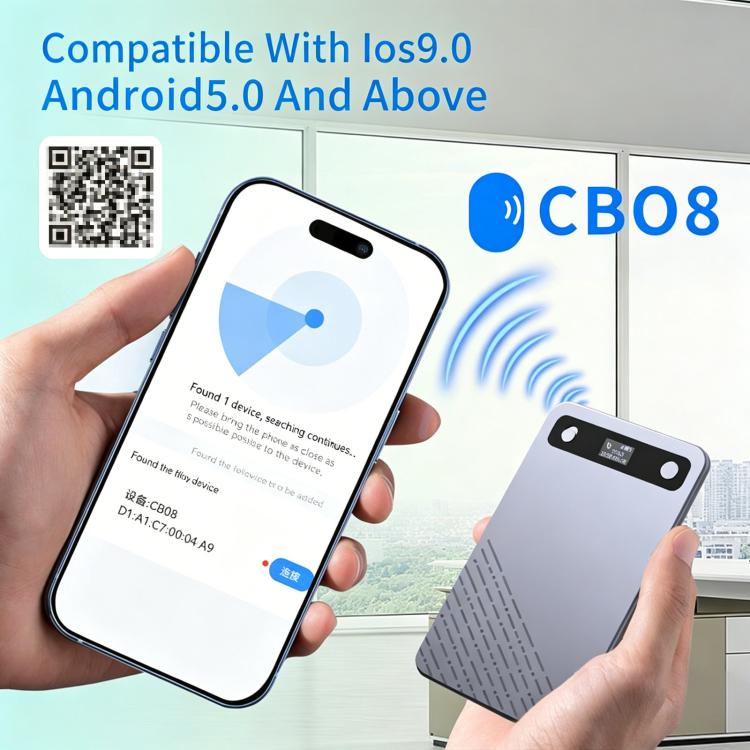 B86 Intelligent Noise-Reduction & Transcription Card-Shaped Voice Recorder, Bluetooth Magnetic AI Translator, Spec: 64GB