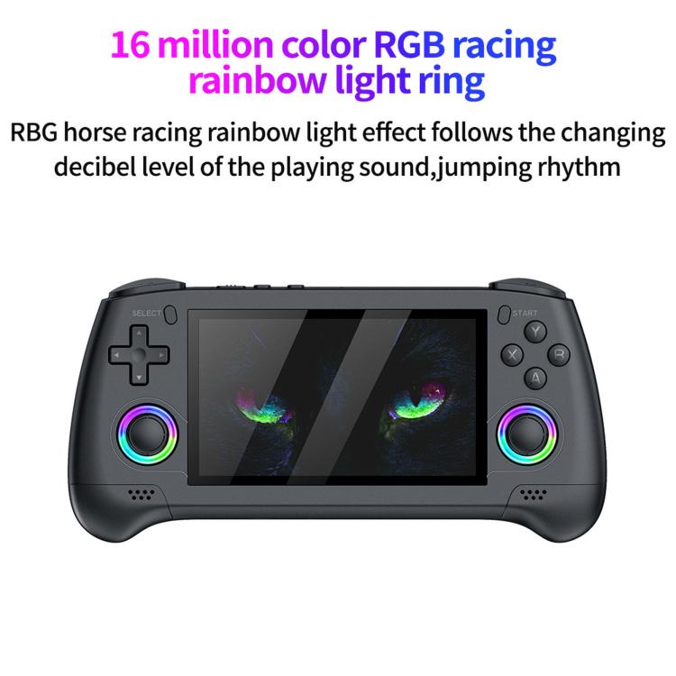 SJGAM M30 HD Retro Handheld Game Console 4.3 Inch RGB Joystick 3D Portable Arcade, Size: 256GB