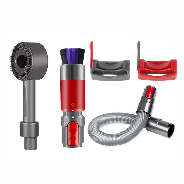 3-in 1 Red Scratch-Free Dusting Brush Accessories Kit For Dyson V7 V8 V10 V11 V15 Vacuum Attachment Set