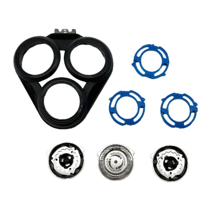 PUKEDA For Philips S5000 Shaver Replacement Head & Foil Assembly Complete 3-Head Spare Parts