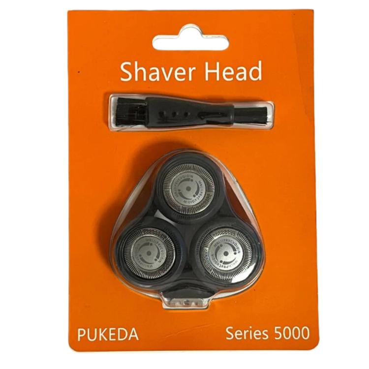 PUKEDA For Philips S5000 Shaver Replacement Head & Foil Assembly Complete 3-Head Spare Parts