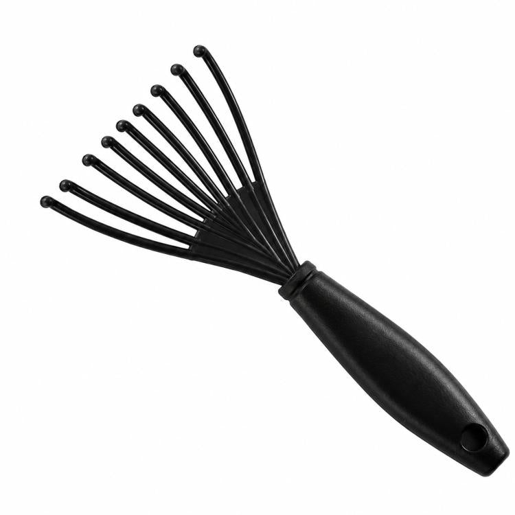 Hair Brush Cleaner Tool Mini Hairbrush Cleaning Rake Hair Remover Claw Comb Cleaner for Removing Hair, Dust, and Lint from Airbag Cushion & Roller Brushes - Black