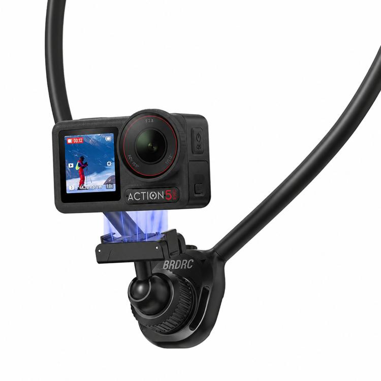 For DJI Osmo Action 3 / 4 / 5 Pro BRDRC Magnetic Quick-Release Neck Brace For First-Person Perspective Shooting