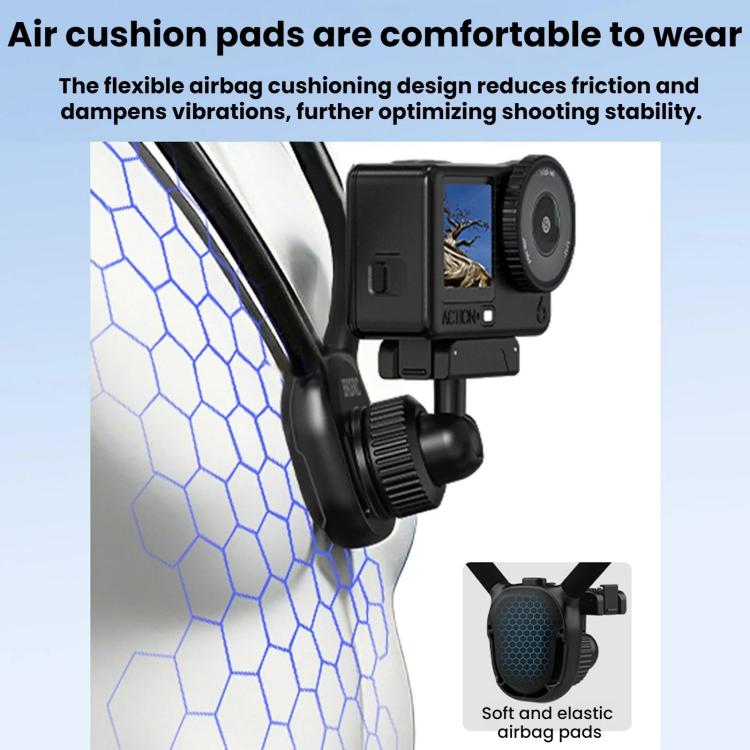 For DJI Osmo Action 3 / 4 / 5 Pro BRDRC Magnetic Quick-Release Neck Brace For First-Person Perspective Shooting