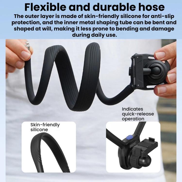 For DJI Osmo Action 6 / Nano BRDRC Magnetic Quick-Release Neck Brace For First-Person Perspective Shooting