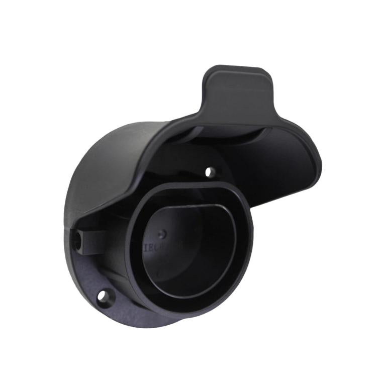 7-Pin EU Standard AC Slow Charging Socket, Wall-Mounted EV Charger Cable Holder