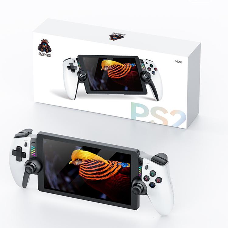 SJGAM M28 Vibration Experience 7 Inch IPS Large Screen Handheld Gaming Console, Memory: 128GB
