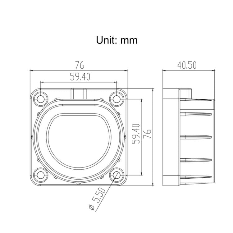Type 2 EU Standard EV Charging Head Holder, Charging Pile Connector Bracket