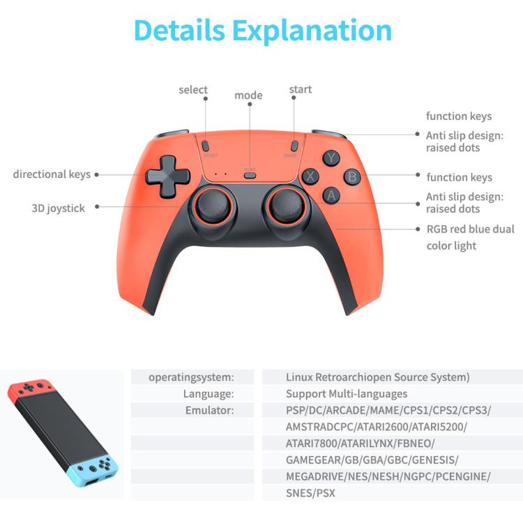 SJGAM M68 4K HD TV Game Console 3 In 1 Large 3D Arcade Machine, Memory: 128GB