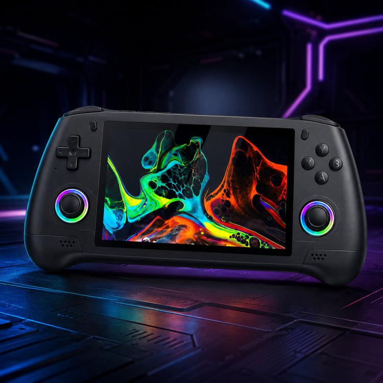 SJGAM M31 HD Retro Handheld Game Console 5.1 Inch RGB Joystick 3D Portable Arcade, Size: 128GB