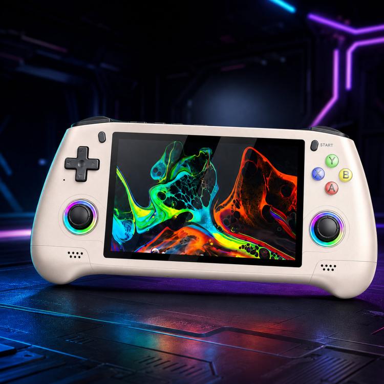 SJGAM M31 HD Retro Handheld Game Console 5.1 Inch RGB Joystick 3D Portable Arcade, Size: 256GB